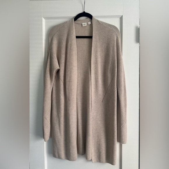 Gap Open Front Ribbed Cardigan, Small - Picture 1 of 5